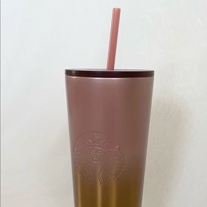 Starbucks Gold to Rose Ombré Tumbler